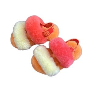 UGG Fluff Yeah Slide Slippers with Strap Toddlers 6